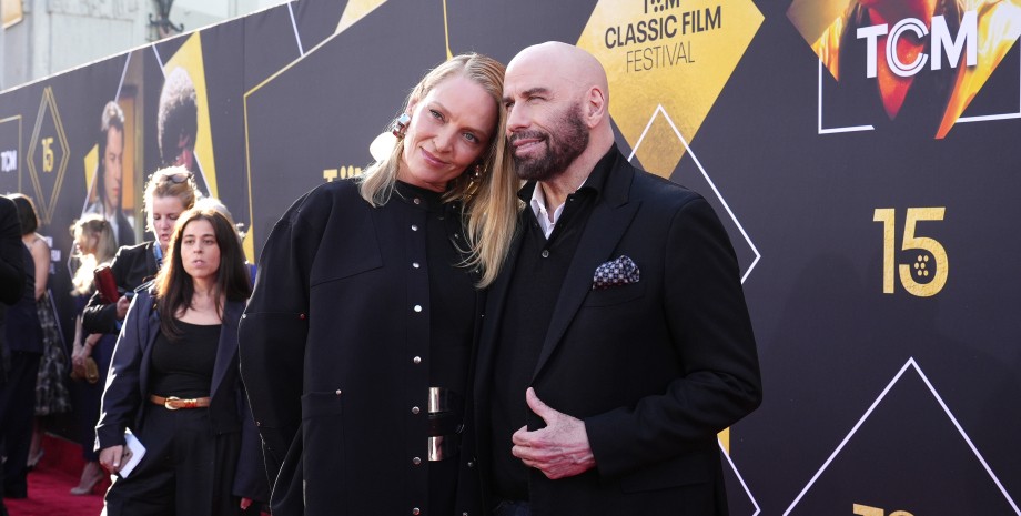 Ума Турман и Джон Траволта Ума Турман и Джон Траволта, криминальное чтиво актеры, дочь Джона Траволты, Сэмюэль Джексон, кинофестиваль