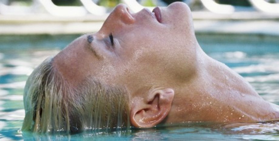 бассейн, женщина