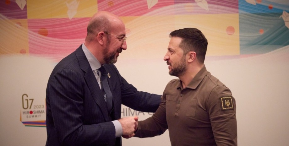 Шарль Мишель и Владимир Зеленский Шарль Мишель, Владимир Зеленский, фото