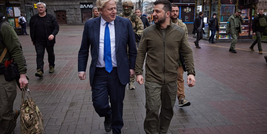 борис джонсон, джонсон в киеве, джонсон зеленский, борис джонсон и владимир зеленский