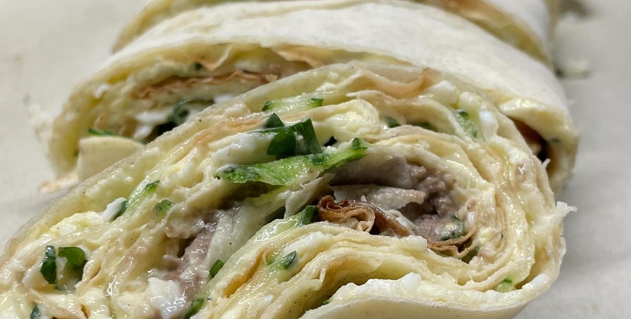 лаваш со шпротами