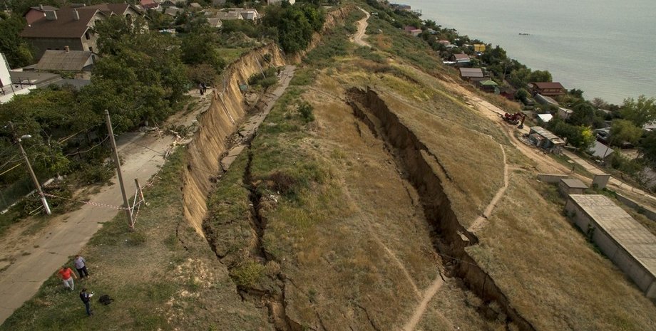 Оползень под Одессой / Фото: Думская