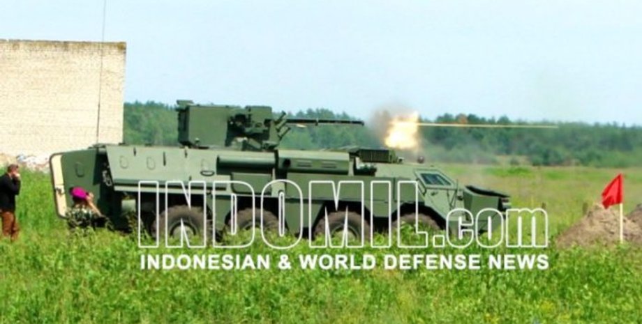 Испытания украинского броневика