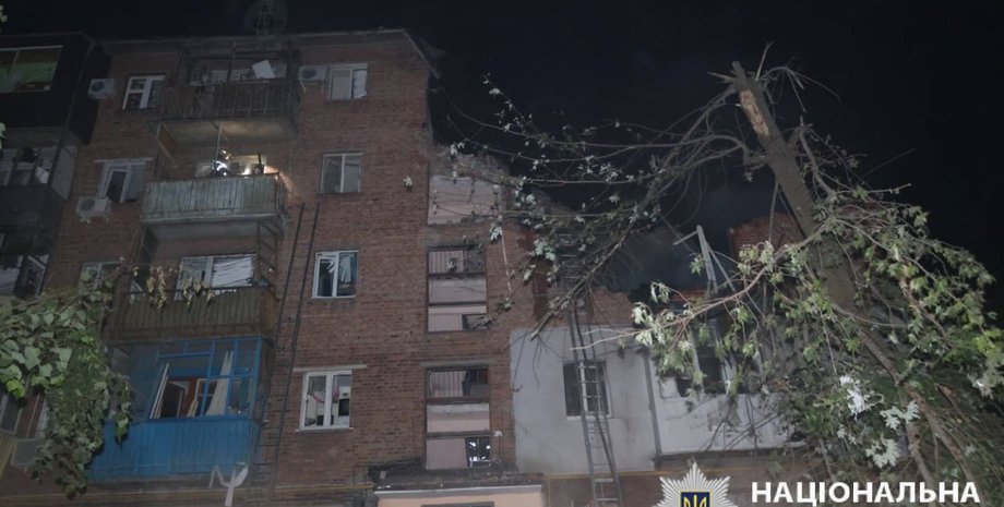 Зображення наслідків атаки ЗС РФ