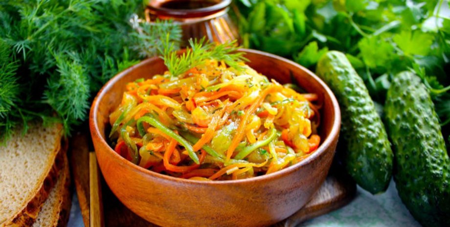 салат з огірками, кулінарія