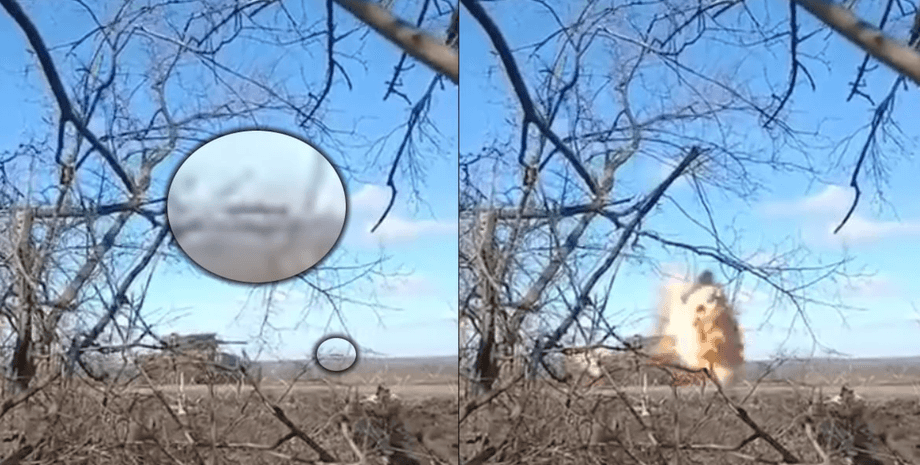 удар по бтр 4е