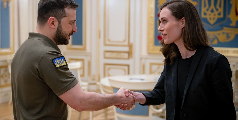 Санна Марін, Санна Марін в Києві, Санна Марін в Україні, Санна Марін і Зеленський, Санна Марін з Зеленським