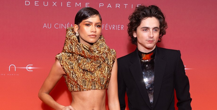 Зендая, дюна: часть вторая, премьера в париже, Тимоти Шаламе