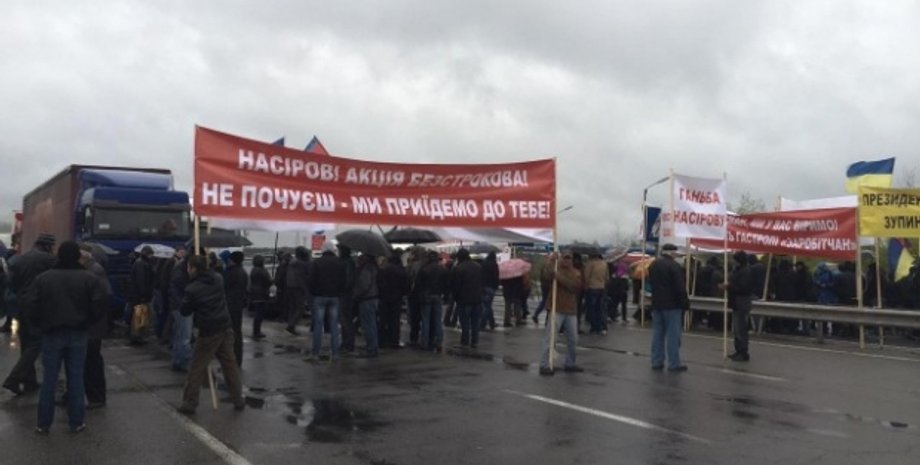 Волыняне требуют отставки главы ГФС Романа Насирова / Фото: Волынские новости