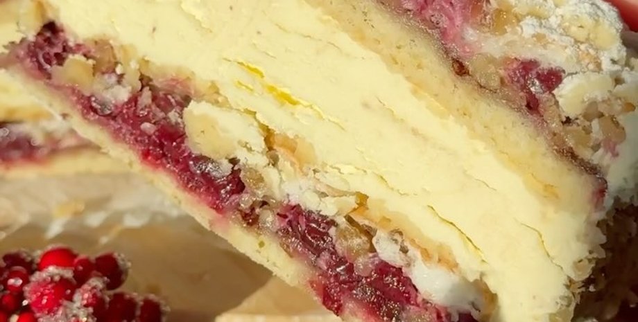 вишня под снегом