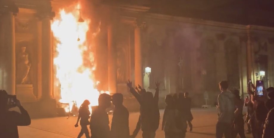 Протесты, Франция, Бордо, фото