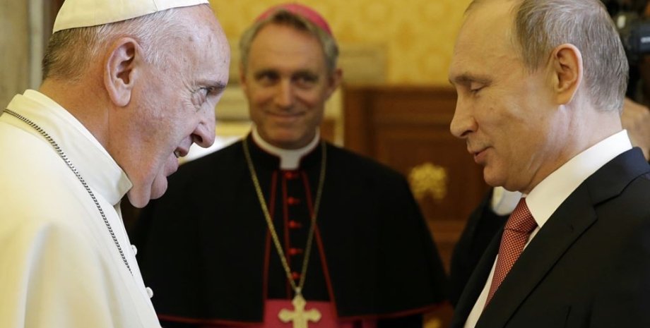 Папа римский Франциск и Владимир Путин / Фото: AFP