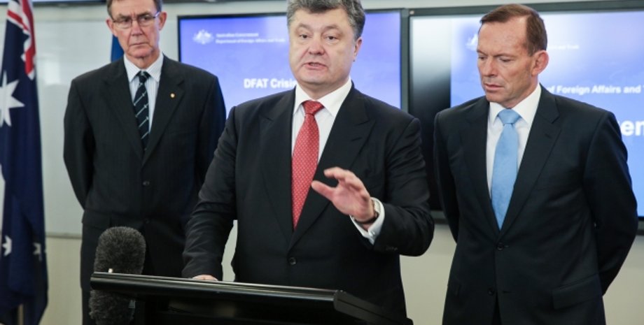 Петр Порошенко и Тони Эббот в Австралии / Фото пресс-службы президента