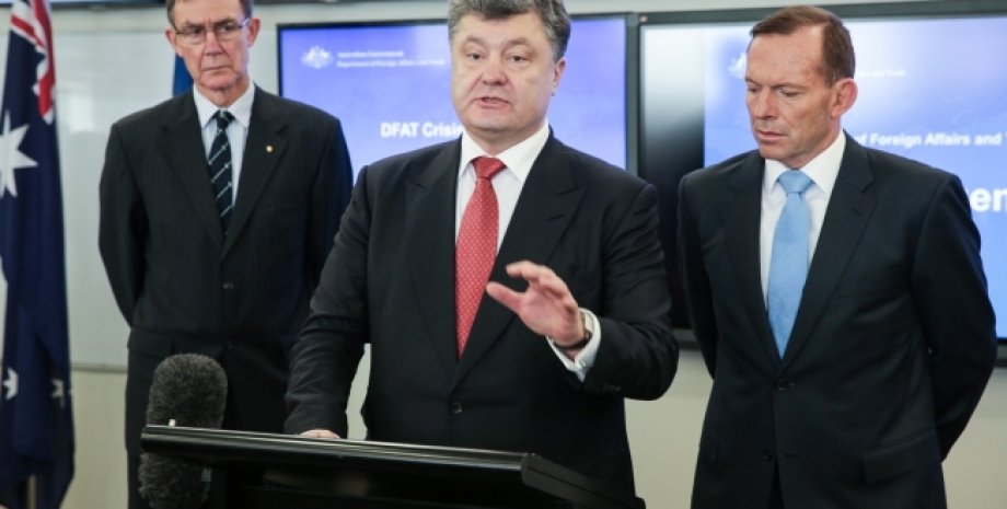 Петр Порошенко и Тони Эббот в Австралии / Фото пресс-службы президента