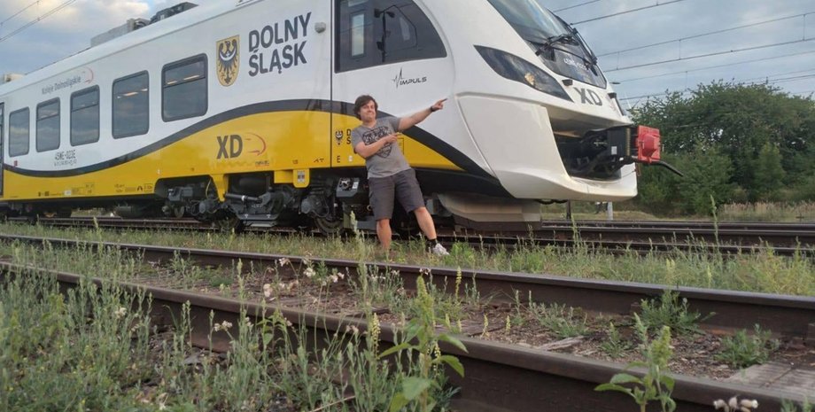 поїзд, поїзд Impuls, хлопець