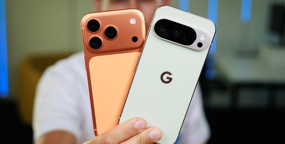 Google Pixel 10 і iPhone 17 Pro смартфони 2025 року