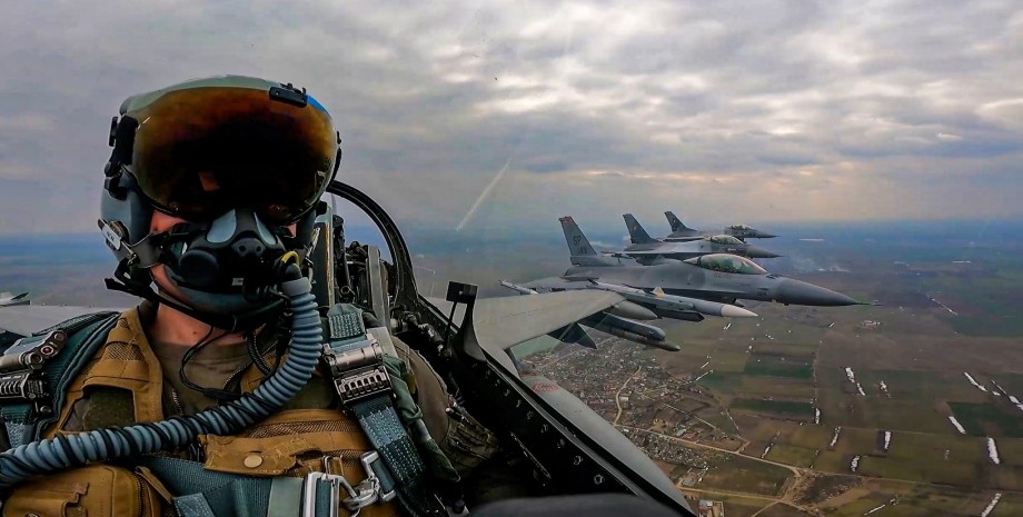 Пілот, F-16, літак, винищувач, авіація, Україна, Пентагон, фото
