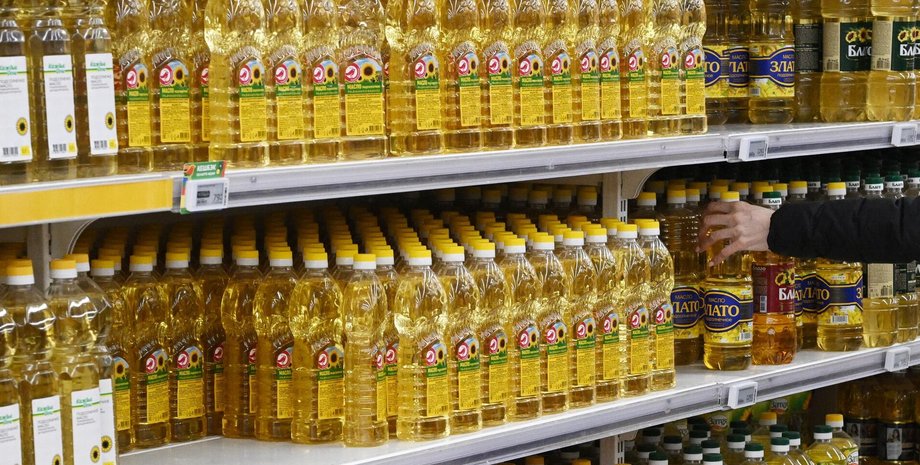подсолнечное масло, растительное масло, супермаркет