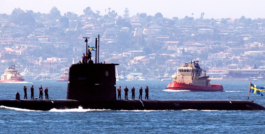 подводная лодка, подлодка швеция, Södermanland, лодка Södermanland