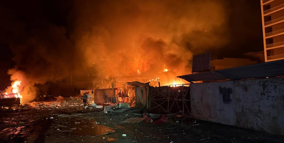 Последствия ночного удара в Харькове 25 ноября