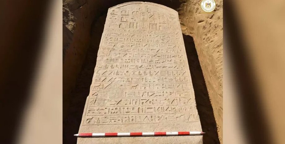 стела, Египет, надписи, песок, фото