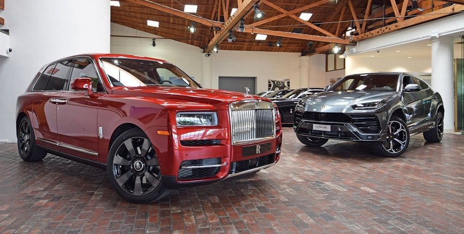 найдорожчі авто в Україні, найдорожчі авто на українському ринку, Rolls-Royce Cullinan, Lamborghini Urus