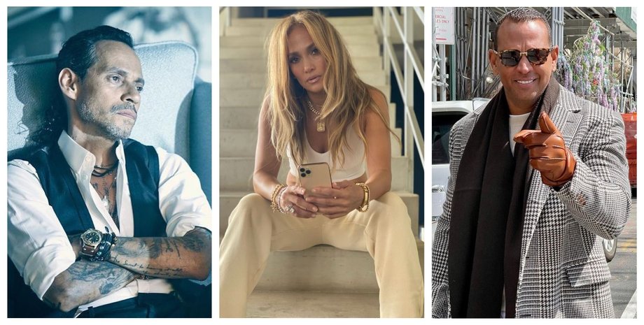 Дженніфер Лопес, Марк Ентоні, Алекс Родрігес