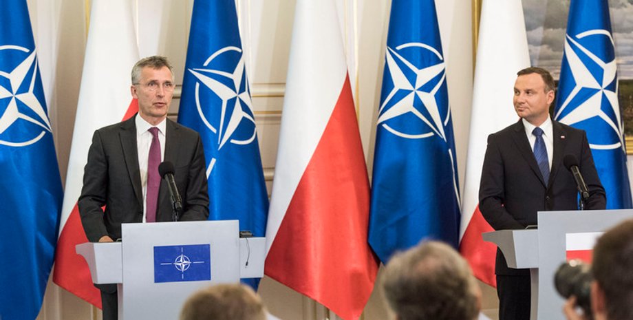 НАТО, саммит НАТО, Анджей Дуда и Йенс Столтенберг