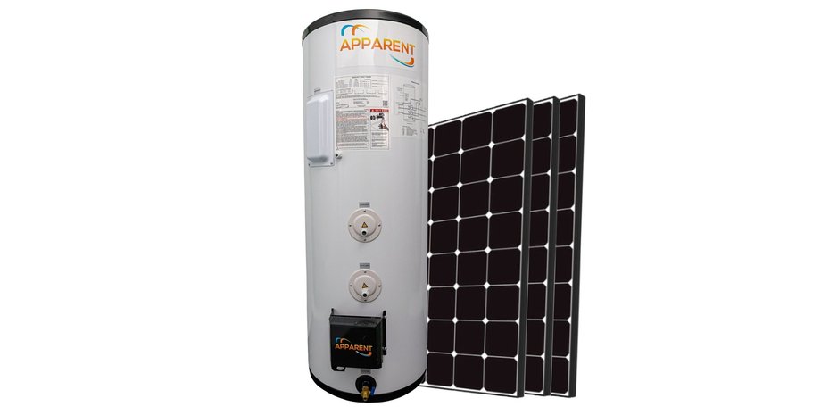 Бойлер Exparent EXEL від Apparent Inc. із сонячними панелями