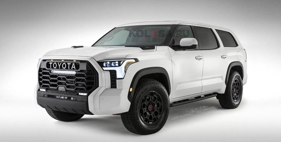 Toyota Sequoia 2022, Toyota Sequoia, новая Toyota Sequoia, Тойота Секвойя, Toyota Tundra 2022