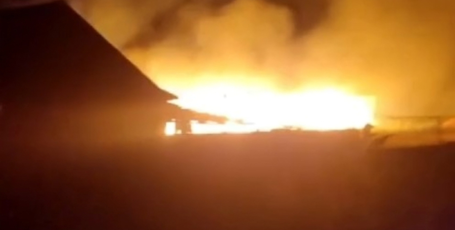 Пожар в Воронежской области Пожар, Воронежская область, Воронеж, Россия, фото