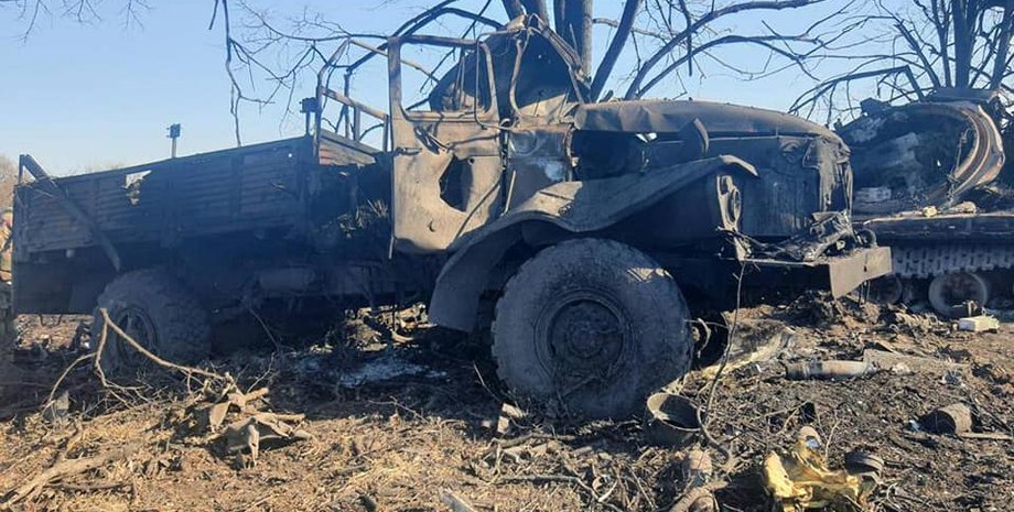 Разбитая техника ВС РФ, военная техника, РФ