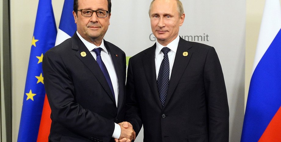 Франсуа Олланд и Владимир Путин / Фото: novostimira.net