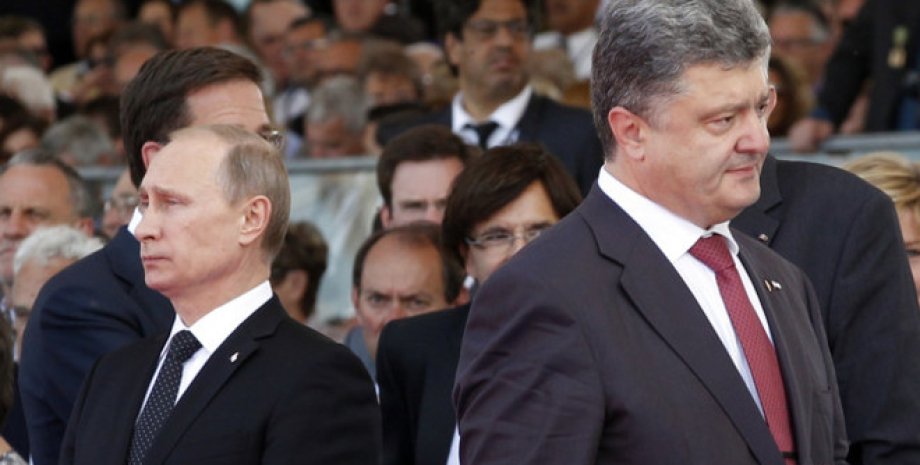 Президенты РФ и Украины Владимир Путин и Петр Порошенко / Фото: EPA