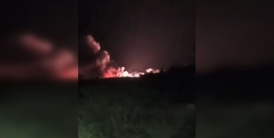 аэродром Джанкой пожар, Джанкой взрыв, Крым взрыв, Крым прилет, Джанкой аэродром прилет, попадание Джанкой, попадание Джанкой