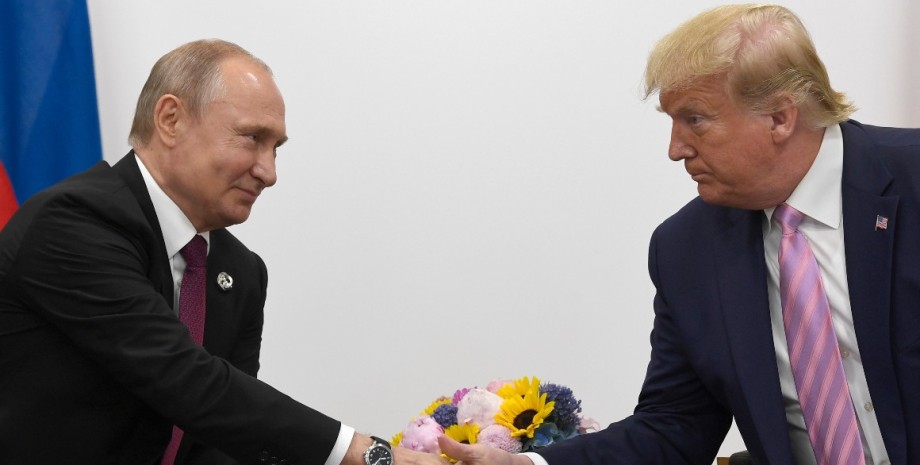 Президент РФ Володимир Путіна та лідер Республіканської партії США Дональд Трамп Путін і Трамп, Путін Республіканська партія, Путін вибори США, Путін президентські вибори США, Путін вплив на вибори