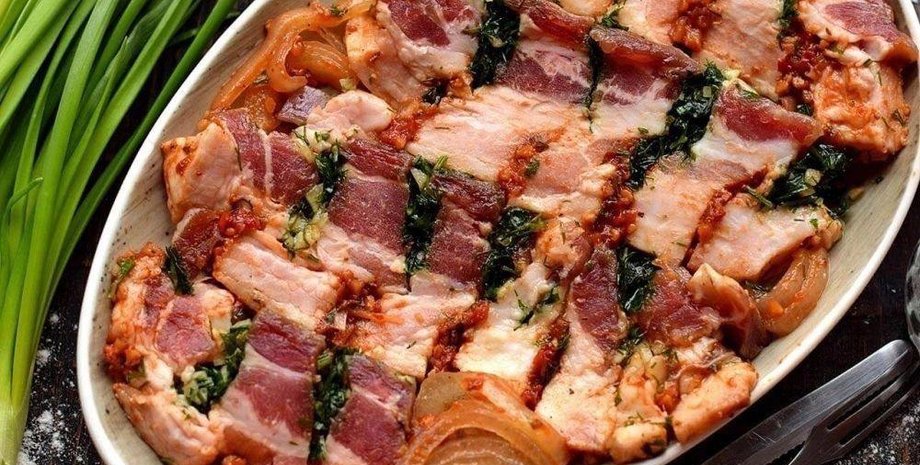 закуска из сала