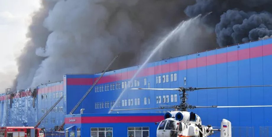 пожежа на складі OZON, росія пожежа, пожежа маркетплейс підмосков'я