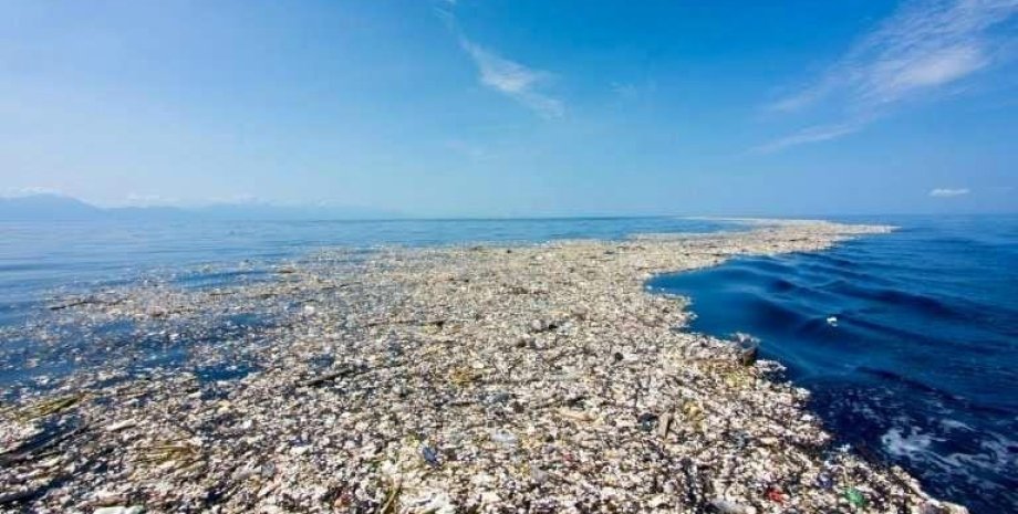 мусор, мусор в океане, пятно мусора тихий океан