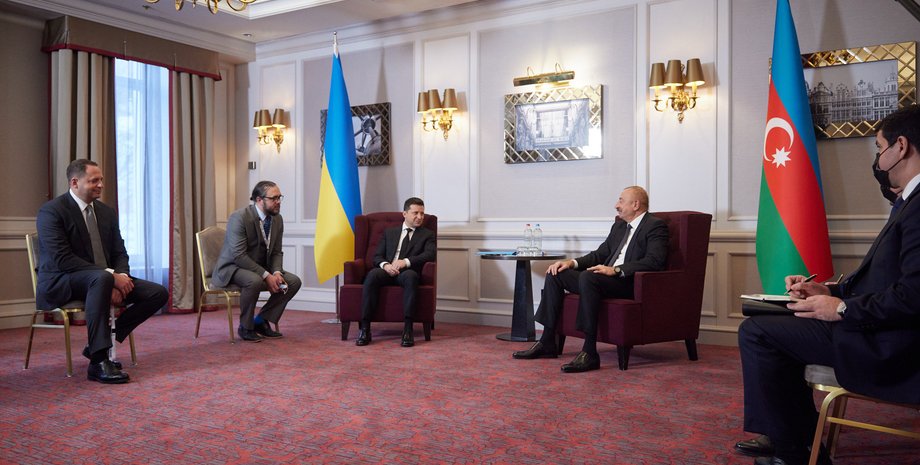 Володимир Зеленський, Ільхам Алієв, Реджеп Тайіп Ердоган, саміт Україна Туреччина Азербайджан
