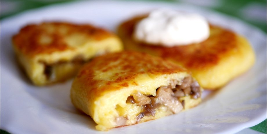 картофельные зразы, картофельные зразы с грибами, блюда из картошки, зразы, зразы рецепт