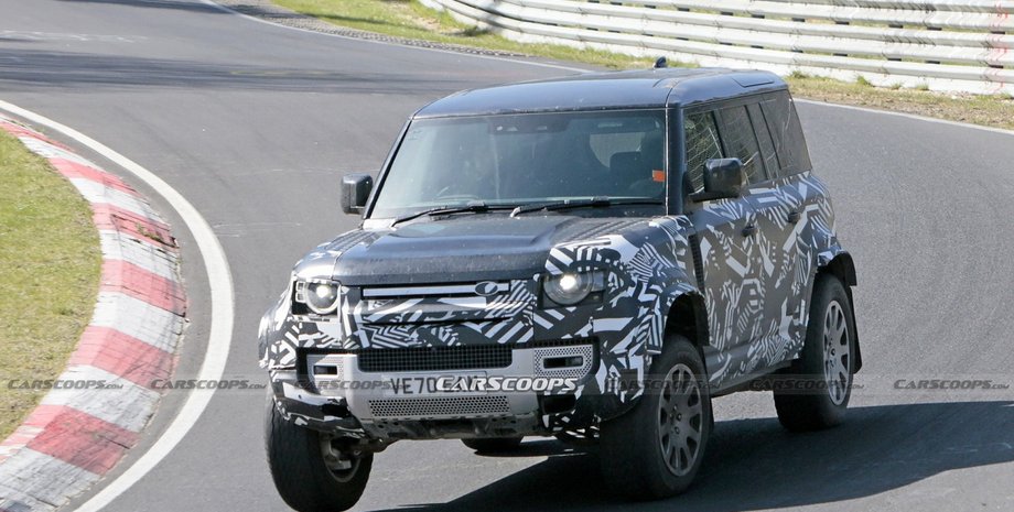 испытания Land Rover Defender SVX / SVR V8 на Нюрбургринге, Land Rover Defender SVX / SVR V8 шпионские фото