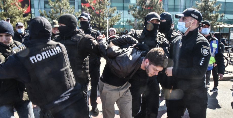 акция, задержание, митинг, тарифы, коммуналка, цены, одесса, 10 апреля