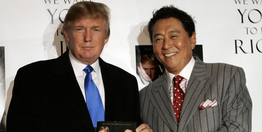 Инвестор Роберт Кийосак (справа) Роберт Кийосаки прогнозирует проблемы в экономике из-за падения доллара США и гиперинфляции