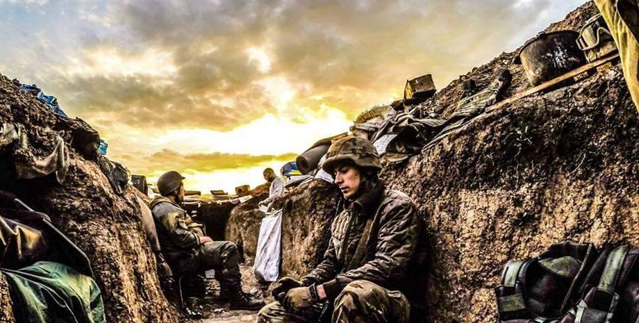 Позиции сил АТО в Широкино / Фото: Ноа Брукс