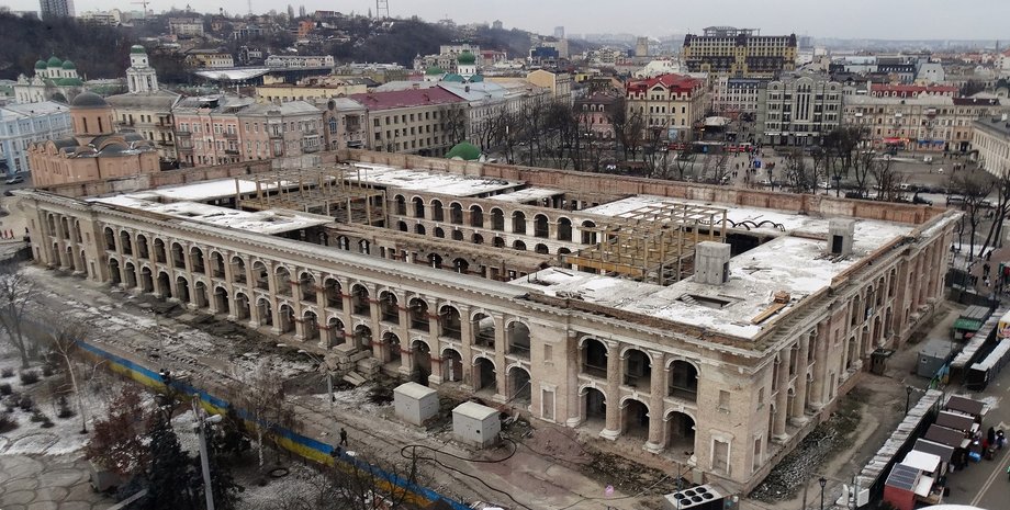 старый Киев, памятник архитектуры, заброшенные здания, Гостиный двор