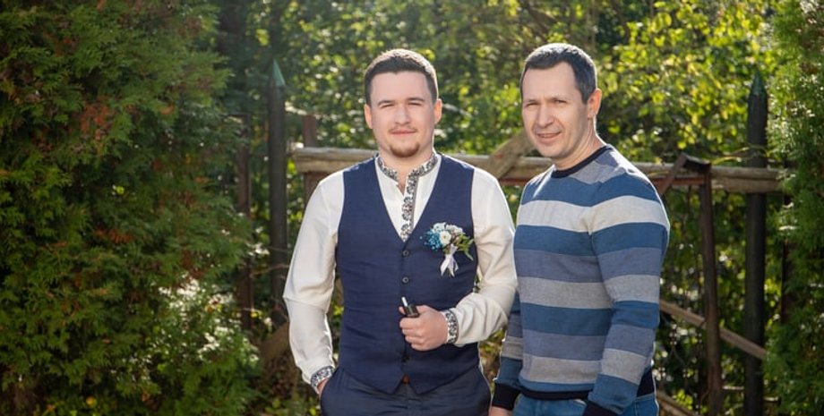 Михайло-Віктор Сцельніков з батьком