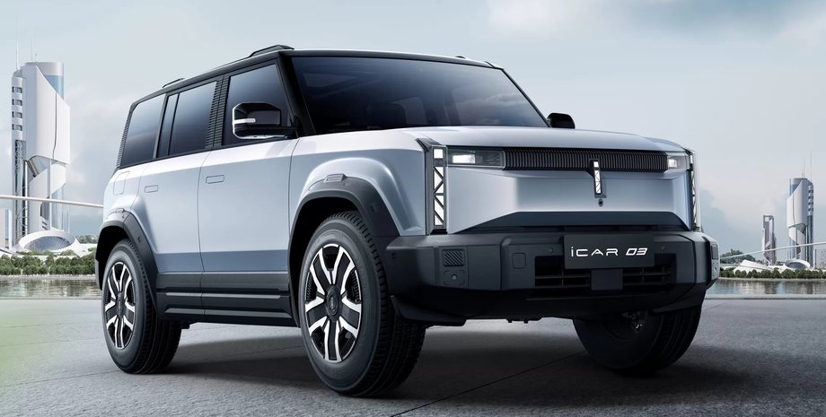 Chery iCar 03, новый Chery iCar 03, Chery iCar, китайский электромобиль, китайский внедорожник
