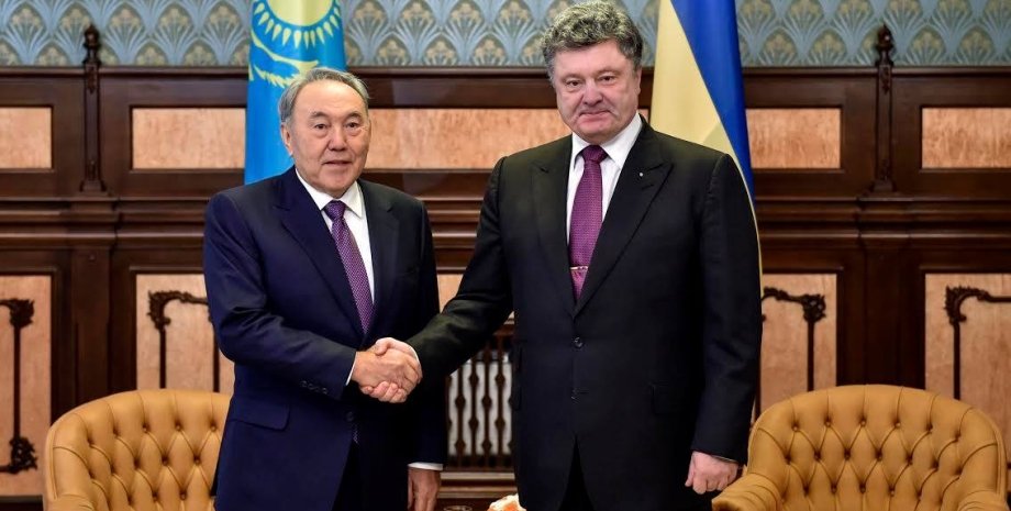 Нурсултан Назарбаев и Петр Порошенко / Фото: Пресс-служба президента Украины