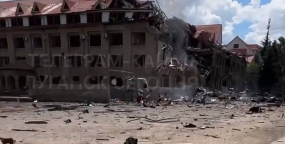 війна в україні, війна з росією, казарма зс рф, новини луганська, вибухи луганськ, база окупантів луганськ